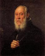 Jacopo Tintoretto Portrait of Jacopo Sansovino oil on canvas